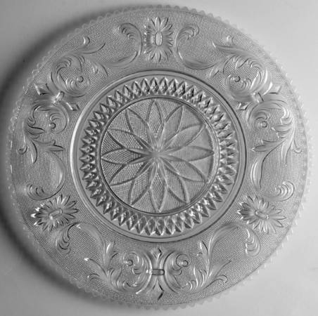Princess Feather Clear 13" Torte Plate