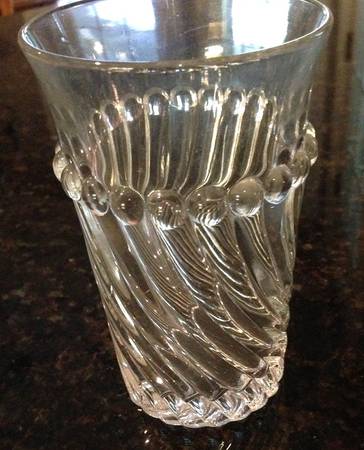 Swirl and Ball Clear Flat Tumbler