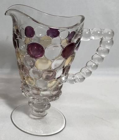Thousand Eye Flashed Tall Footed Creamer