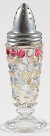 Thousand Eye Flashed Footed Shaker & Metal Lid