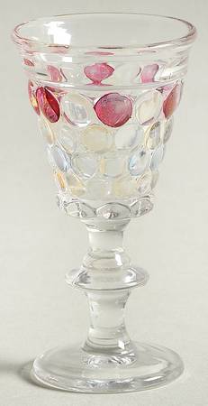 Thousand Eye Flashed Cordial Glass