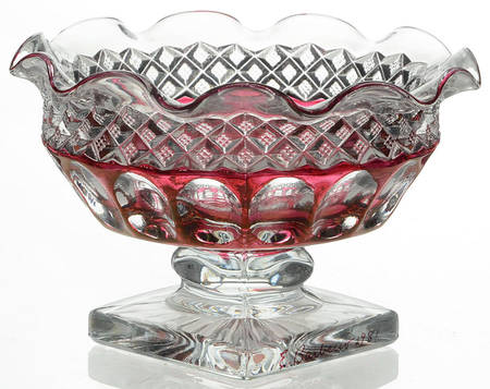 Waterford Ruby Bowl Base for (2 Piece) Fairy Lamp