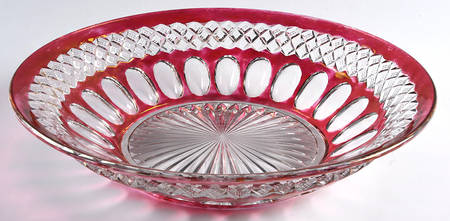 Waterford Ruby Bowl 11" Round Bowl