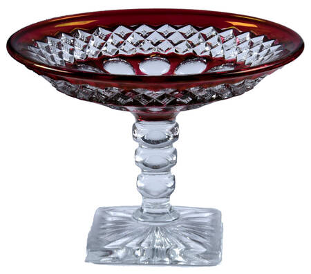 Waterford Ruby Bowl Mint Compote
