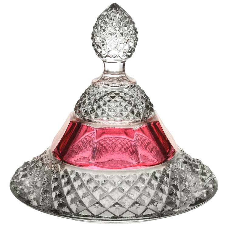 Waterford Ruby Bowl Lid for Large Candy Jar