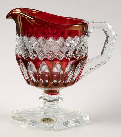 Waterford Ruby Bowl Creamer
