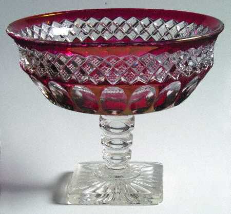 Waterford Ruby Bowl Bell Compote