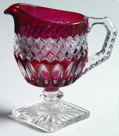 Waterford Ruby Bowl Creamer