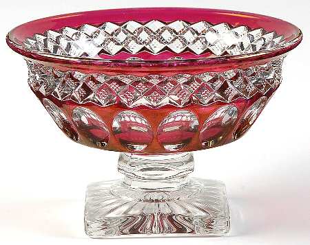 Waterford Ruby Bowl Footed Dessert