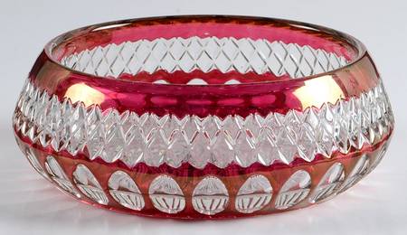 Waterford Ruby Bowl 6" Cupped Bowl
