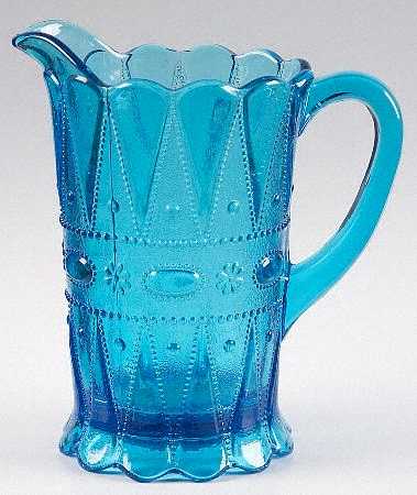 Lace and Dewdrop Blue 32 Oz Pitcher