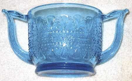Lace and Dewdrop Blue Open Sugar
