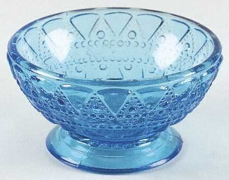 Lace and Dewdrop Blue Low Sherbet