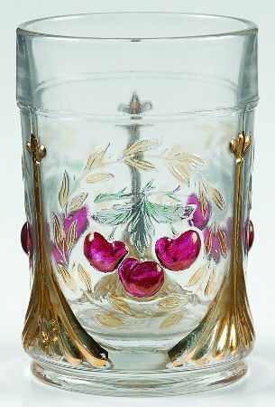 Cherry Clear Ruby 8 Oz Flat Tumbler
