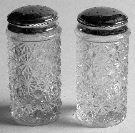Daisy and Button Clear Shaker Set w/Metal Lids