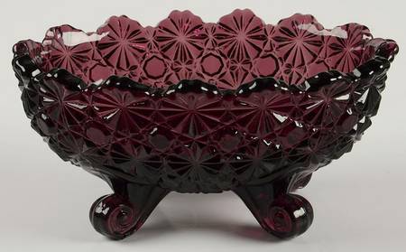 Daisy and Button Amethyst 5" 4-Toed Footed Bowl