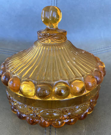 Eyewinker Amber Candy Box & Lid