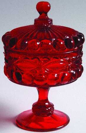 Eyewinker Ruby Compote & Lid