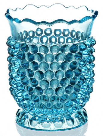 Hobnail Blue Open Sugar