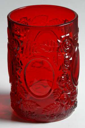 Mirrors and Roses Ruby Pickle Jar No Metal Lid