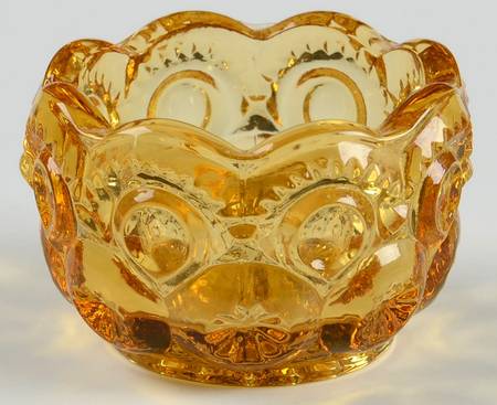 Moon and Star Amber Table Salt Dip