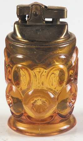 Moon and Star Amber 2 Piece Cigarette Lighter
