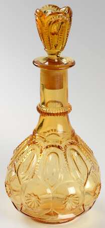 Moon and Star Amber Decanter & Stopper