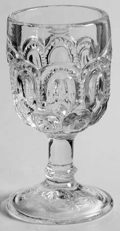 Moon and Star Clear Wine Glass