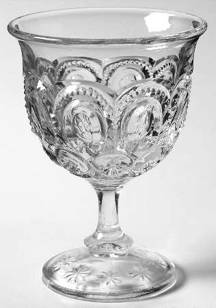 Moon and Star Clear Champagne Glass