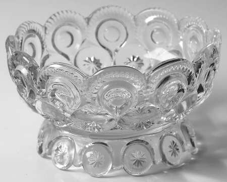 Moon and Star Clear Round Butter Dish No Lid