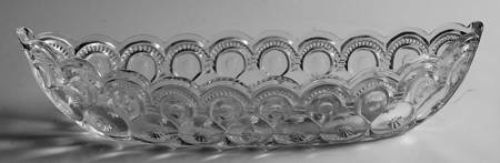 Moon and Star Clear 12" Canoe Shape Relish