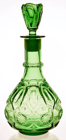 Moon and Star Green Decanter & Stopper