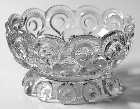 Moon and Star Green Round Butter Dish No Lid