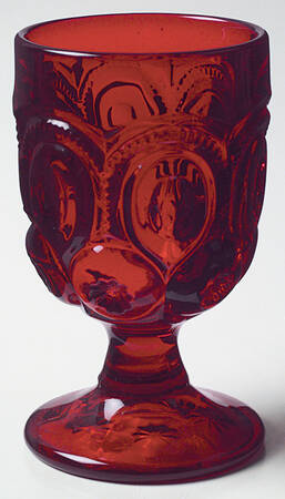 Moon and Star Ruby by L G Wright Glass
