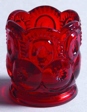 Moon and Star Ruby Toothpick Holder