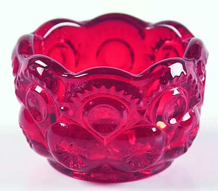 Moon and Star Ruby Table Salt Dip
