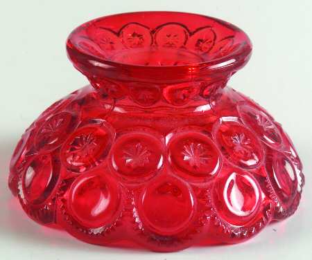 Moon and Star Ruby Mini Oil Lamp, Globe Only