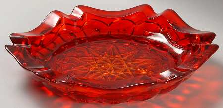 Moon and Star Ruby 8" Ashtray