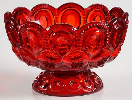 Moon and Star Ruby 7" Compote No Lid