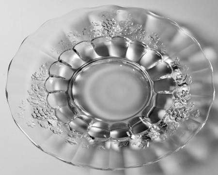 Panel Grape Clear Luncheon Plate