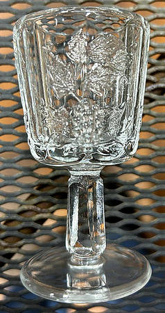 Panel Grape Clear Cordial Glass