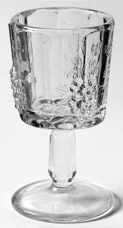 Panel Grape Clear Wine Glass