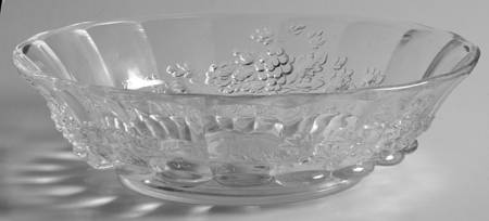 Panel Grape Clear 8" Nappy