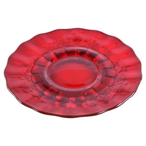 Panel Grape Ruby Dinner Plate