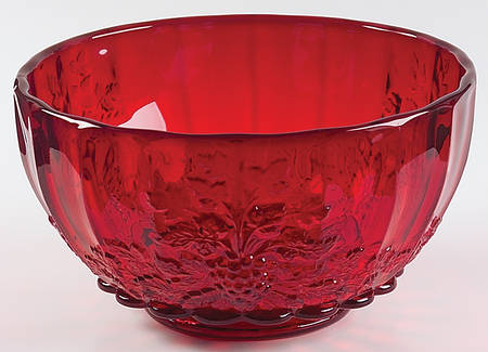 Panel Grape Ruby Punch Bowl