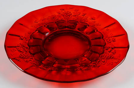 Panel Grape Ruby Luncheon Plate