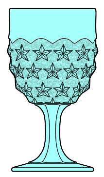 Stippled Star Blue