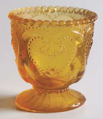 Sweetheart Amber Toothpick Holder