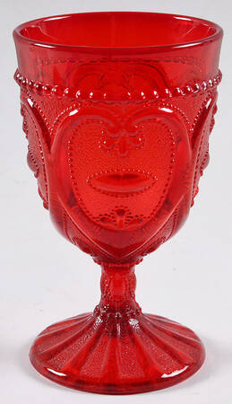 Sweetheart Red Footed Candy Dish No Lid