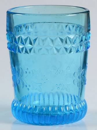 Wildflower Blue 10 Oz Flat Tumbler